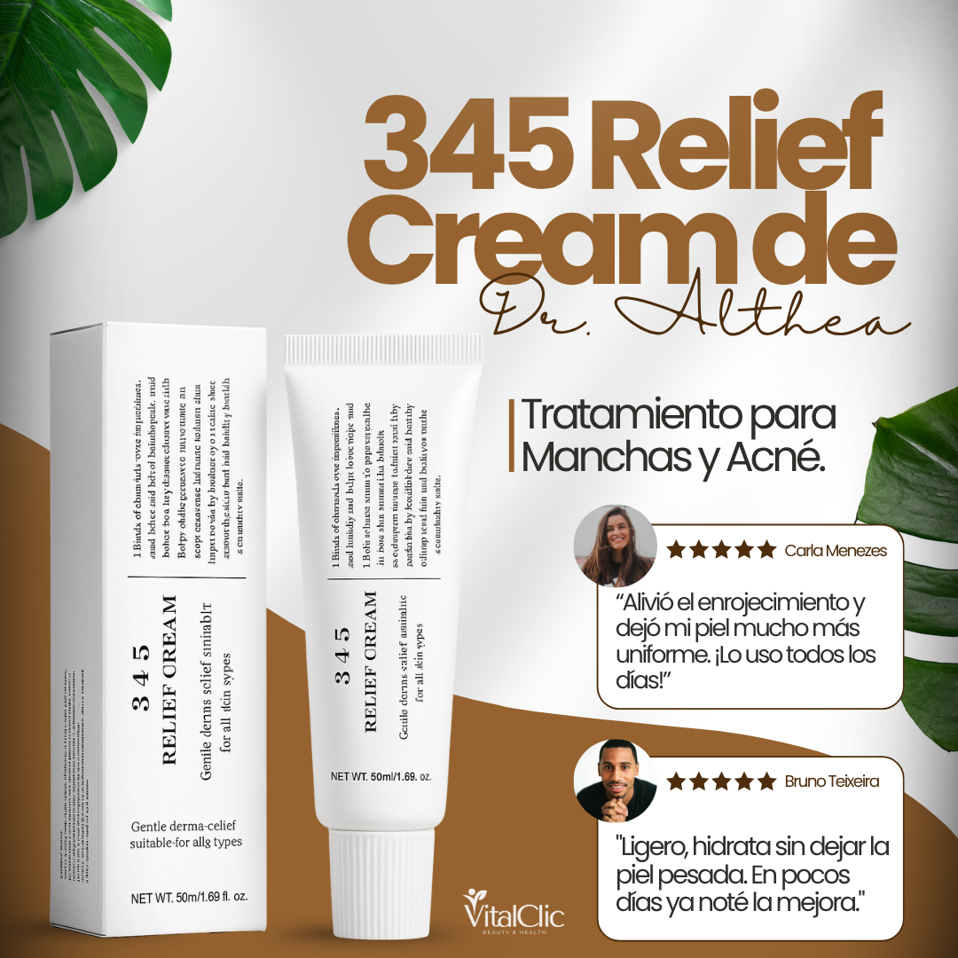345 Relief Cream de Dr. Althea - Tratamiento para Manchas y Acné 😱50% DE DESCUENTO😱