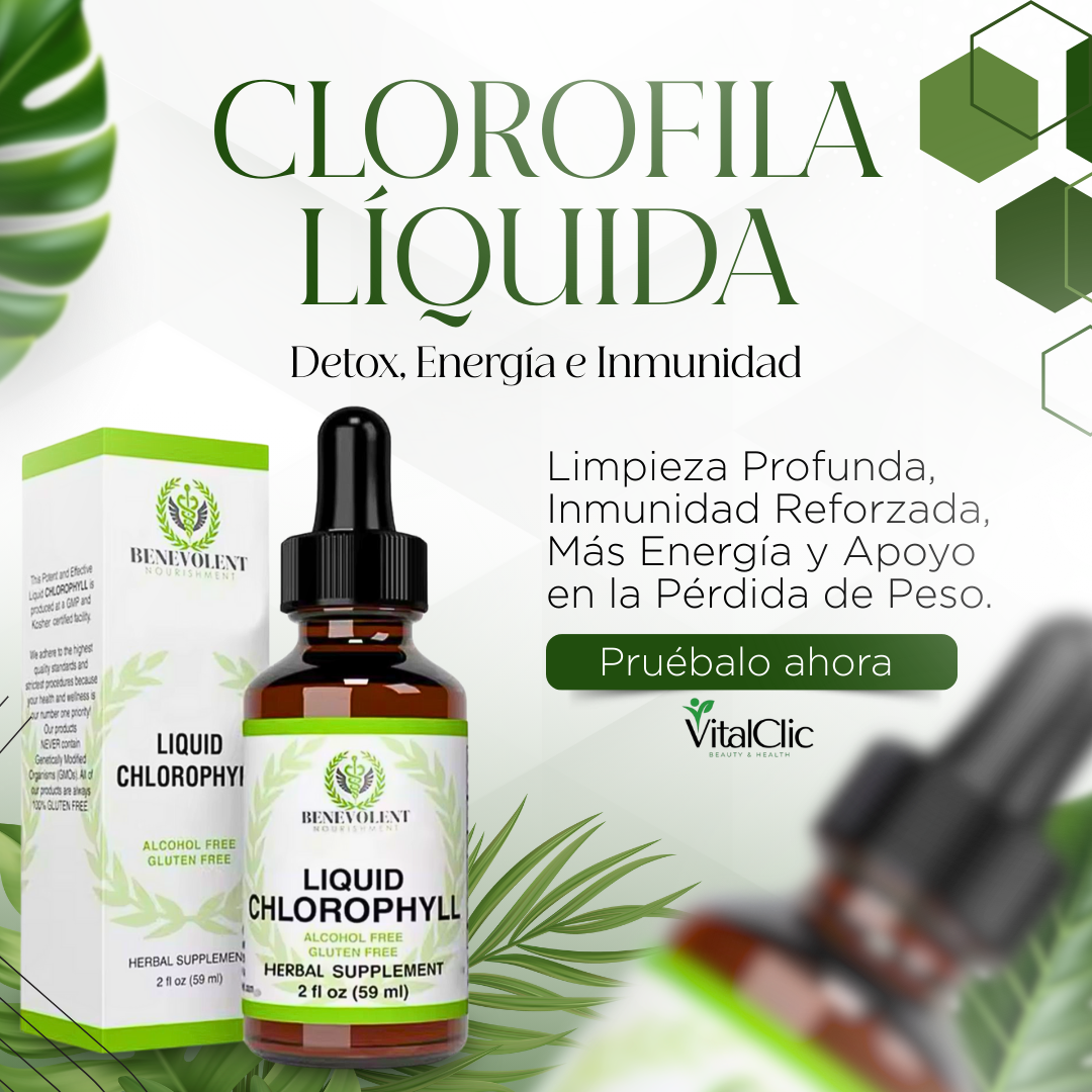 Clorofila Líquida - EL MEJOR ADELGAZANTE Y DETOX NATURAL 😱50% DE DESCUENTO😱