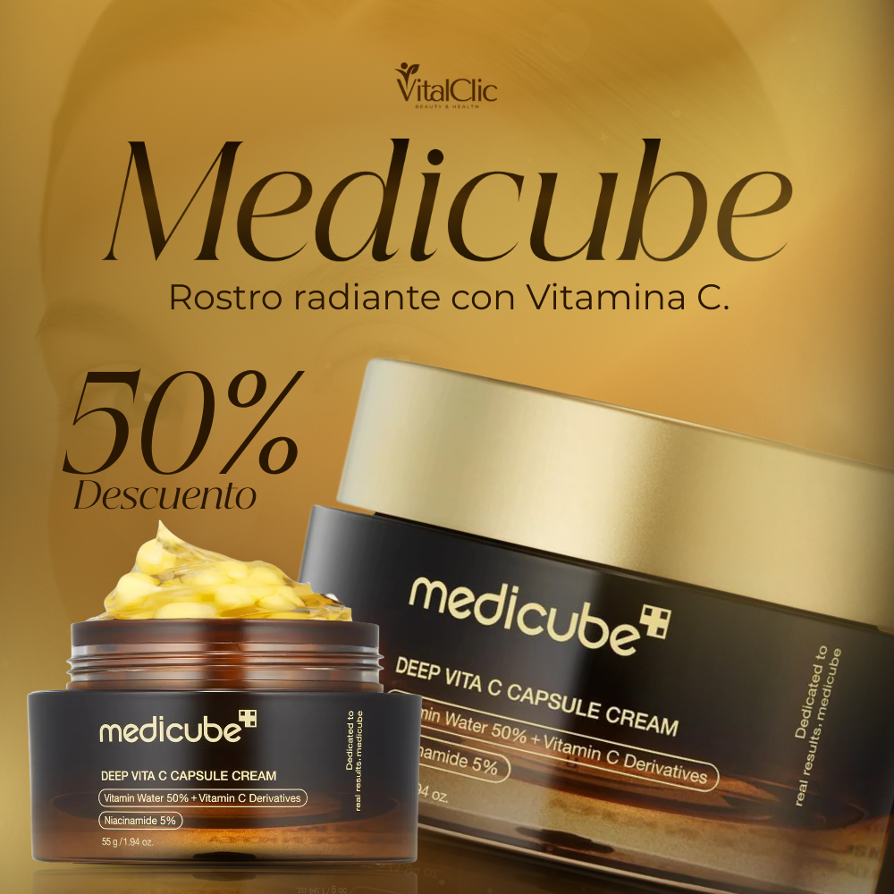 Medicube™ - Hidratante Facial con Vitamina C 55 Gr - HIDRATA Y REJUVENECE TU ROSTRO😍