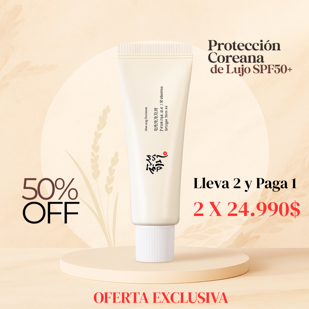 Protector Solar Coreano a Base de Arroz SPF50+ 50mL - 😱OFERTA EXCLUSIVA😱