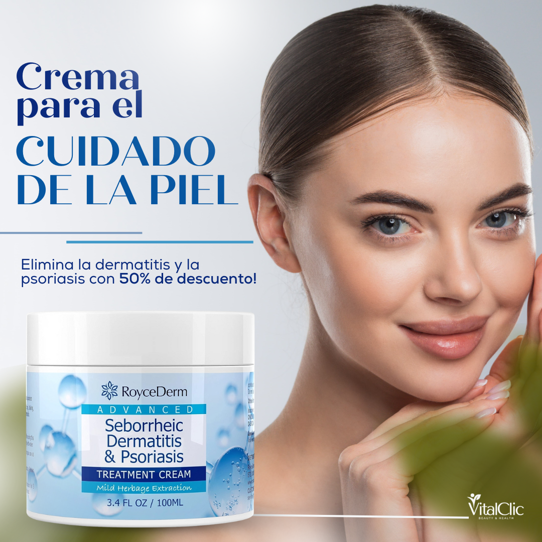 Crema para el Cuidado de la Piel - DILE ADIÓS A LA DERMATITIS Y PSORIASIS 😱50% DE DESCUENTO😱