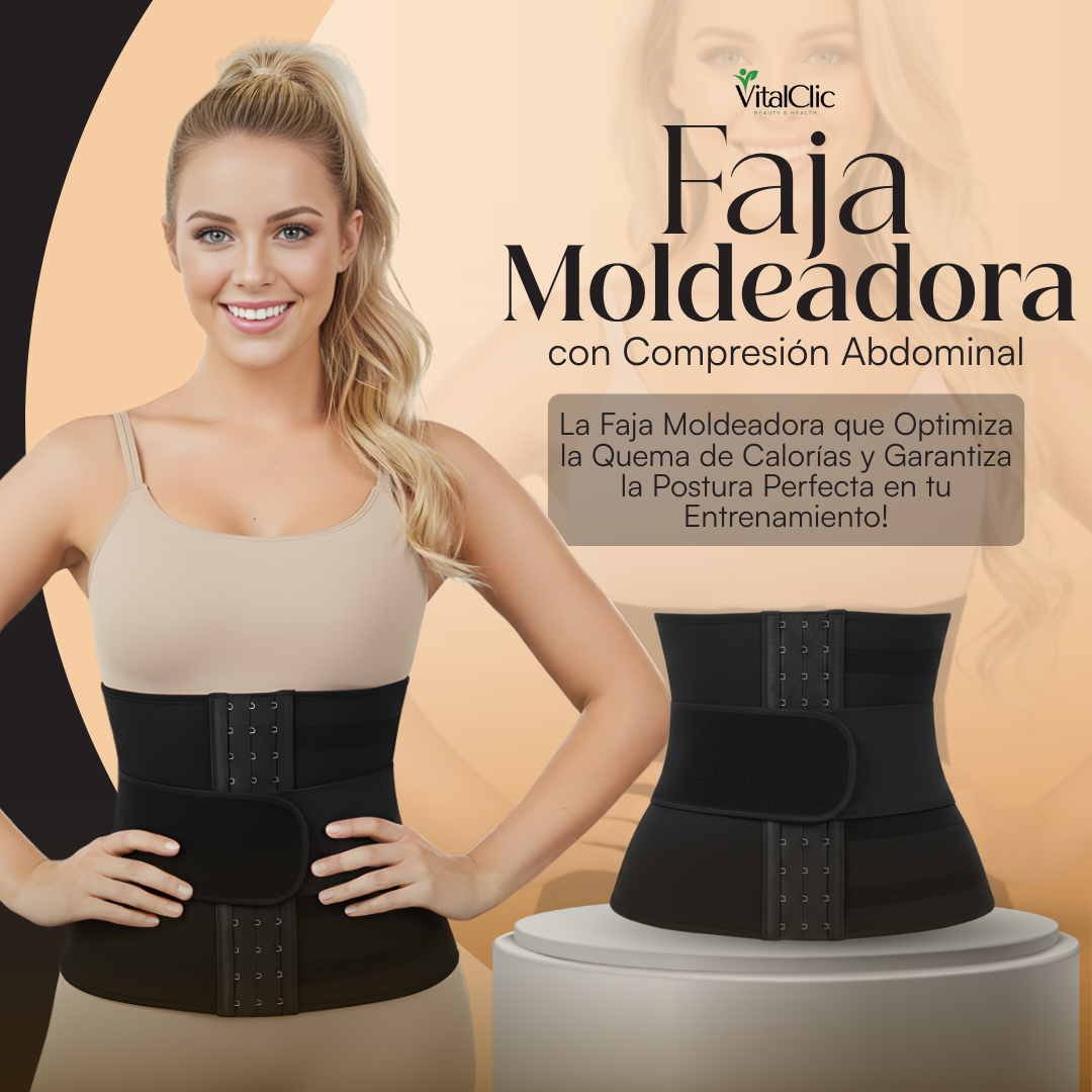 Faja Moldeadora con Compresión Abdominal - LUCE UNA FIGURA PERFECTA EN SEGUNDOS 😍50% DE DESCUENTO😍