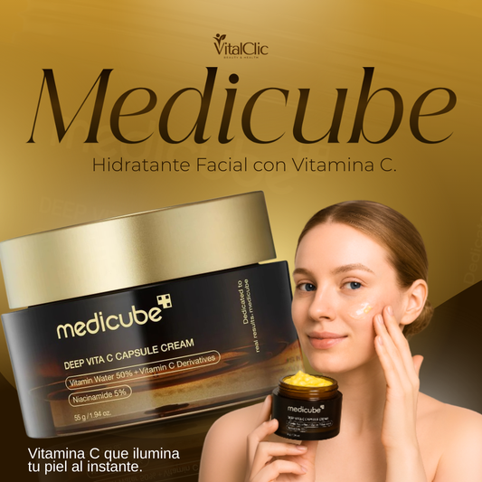 Medicube™ - Hidratante Facial con Vitamina C 55 Gr - HIDRATA Y REJUVENECE TU ROSTRO😍