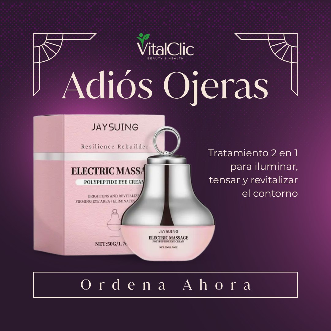 Rejuvenecedor para el Contorno de los Ojos con Masajeador Electrico 😍PRODUCTO EN TENDENCIA😍