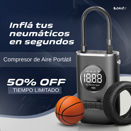 Compresor de Aire Portátil para Neumáticos - 😱PRODUCTO EN TENDENCIA 50% DE DESCUENTO😱
