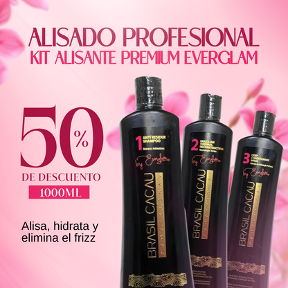 Kit Alisante Premium Everglam 1000ml  😍PRODUCTO EN TENDENCIA - 50% DE DESCUENTO😍