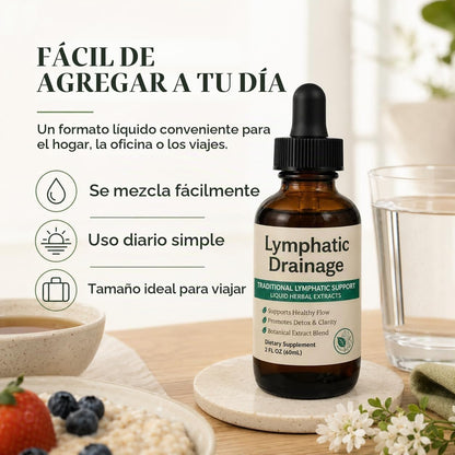 Gotas de Drenaje Linfático 60ml - DESINFLAMA Y DESINTOXICA TU CUERPO 😲50% DE DESCUENTO😲
