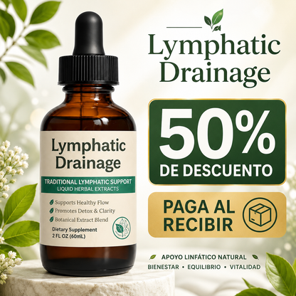 Gotas de Drenaje Linfático 60ml - DESINFLAMA Y DESINTOXICA TU CUERPO 😲50% DE DESCUENTO😲