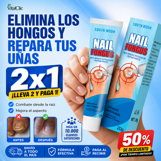 Crema Antihongos para Uñas NAIL FUNGUS - CUIDA TUS UÑAS DESDE HOY 😱LLEVA 2 Y PAGA 1😱