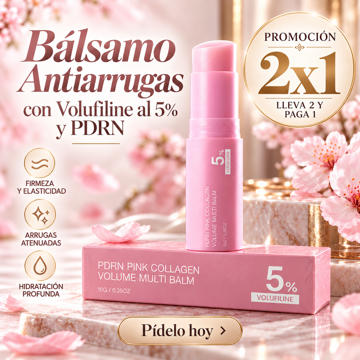 Bálsamo Antiarrugas con Volufiline al 5% y PDRN - PRODUCTO EN TENDENCIA 😲Lleva 2 y Paga 1😲