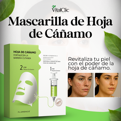 Pack de Mascarillas de Hoja de Cáñamo - Dile Adiós al Acné 😱OFERTA EXCLUSIVA 2X1😱