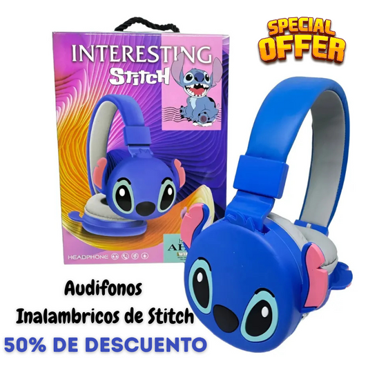 Audífonos Inalámbricos de Stitch con Bluetooh - 😱50% DE DESCUENTO😱