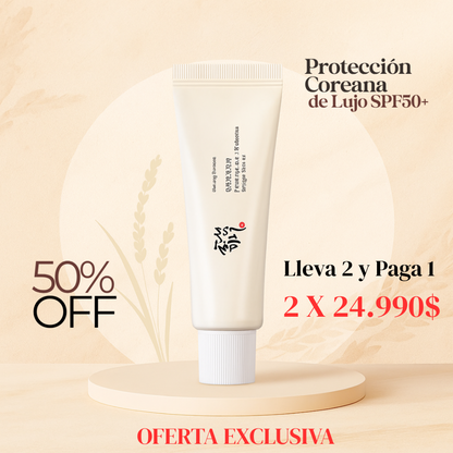 Protector Solar Coreano a Base de Arroz SPF50+ 50mL - 😱OFERTA EXCLUSIVA😱