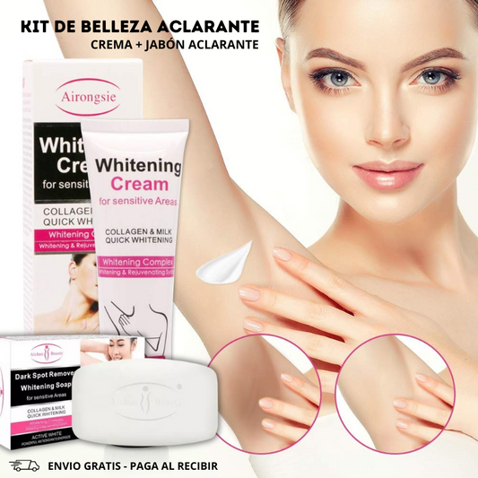 Crema Aclarante + Jabón Blanqueador (Zona Intima-Axilas) - 🚨50% DE DESCUENTO🚨