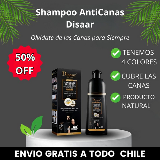 Shampoo CubreCanas Unisex 400ml - 😍COLOR NATURAL AL INSTANTE😍