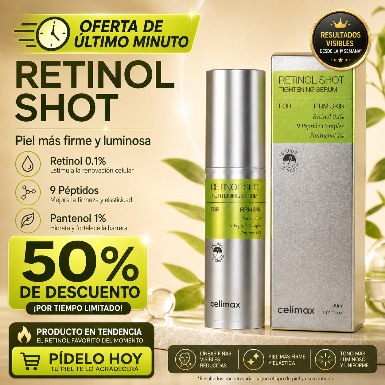 Celimax Retinol Shot - SERUM ANTIARRUGAS 😲50% DE DESCUENTO😲