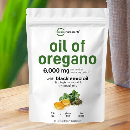 Aceite de Orégano 6.000Mg - EL MEJOR ALIADO PARA TU SALUD 😱Lleva 2 por el Precio de 1😱
